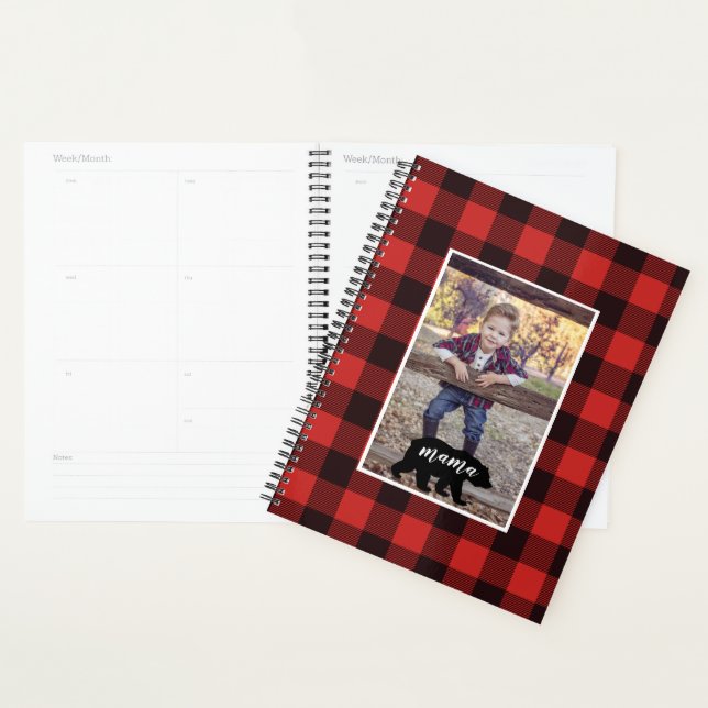 Buffalo Flannel Mama Bar Personalisiertes Foto Planer (Anzeige)