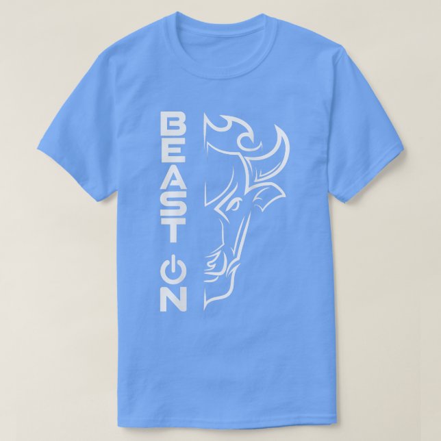 Buffalo HeadBeast on GymGym Motivation Fitness Say T-Shirt (Design vorne)