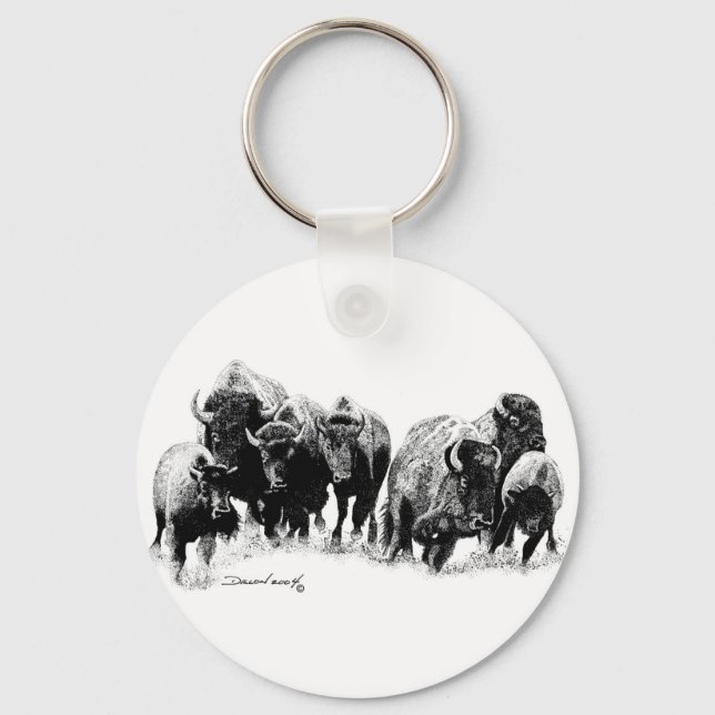 Buffalo Herd Schlüsselanhänger (Vorderseite)