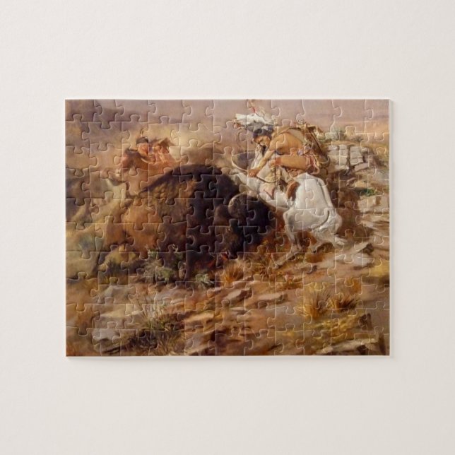 Buffalo Hunt Amerikanische Jäger (Horizontal)
