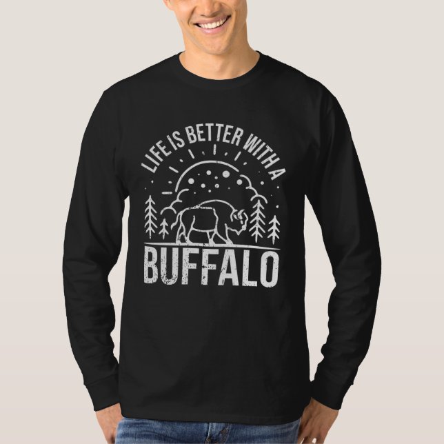 Buffalo  I Bison Zookeeper Buffalo T-Shirt (Vorderseite)