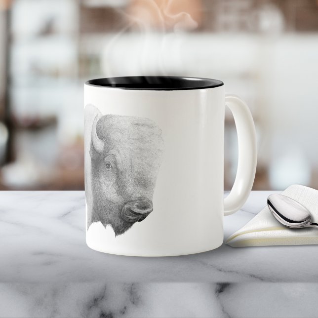 Buffalo, Kaffee-Tasse Zweifarbige Tasse (Von Creator hochgeladen)