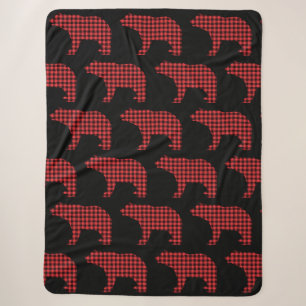Buffalo Kariert Bear Sherpadecke
