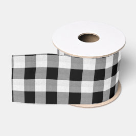 Buffalo Kariert Black and White ID603 Ripsband