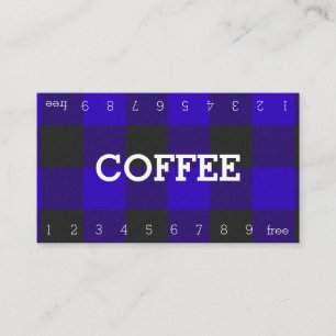 Buffalo Kariert Blue Double Number Coffee Punch Ca Treuekarte