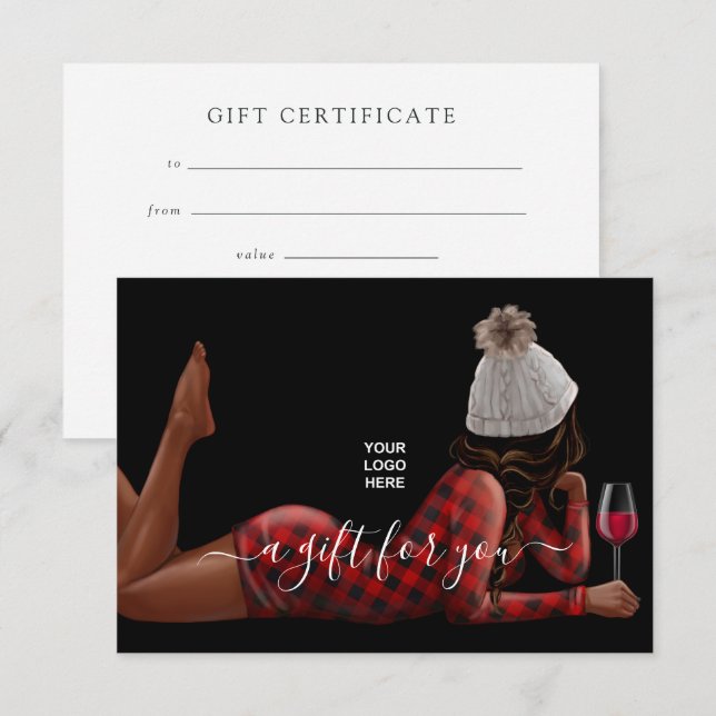 Buffalo Kariert Corporate Christmas Wein (Vorne/Hinten)