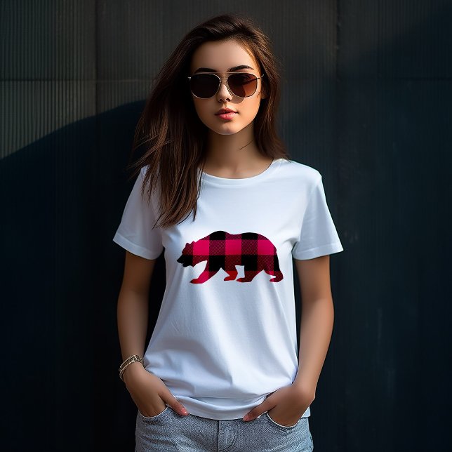 Buffalo Kariert Deer T-Shirt (Von Creator hochgeladen)