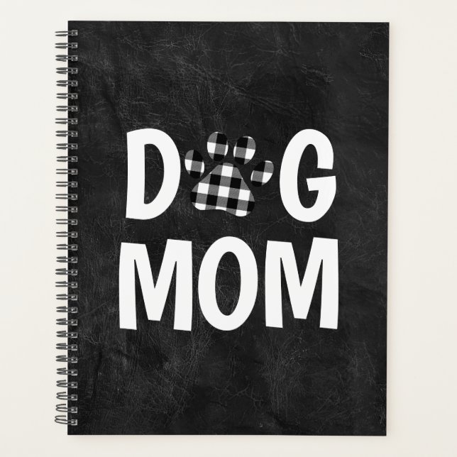 Buffalo Kariert DOG MAMA Pawprint Planer (Vorderseite)