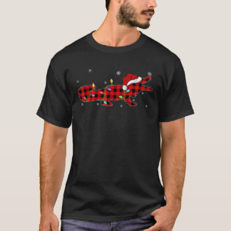 Buffalo Kariert Family Matching Alligator Weihnach T-Shirt