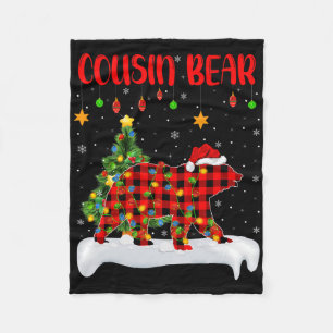 Buffalo Kariert Family Matching Cousin Bear Christ Fleecedecke