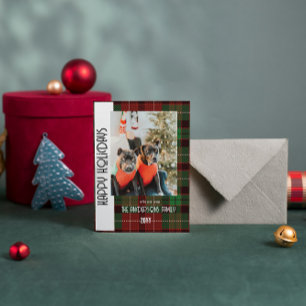 Buffalo kariert Flat Holiday Card Feiertagskarte