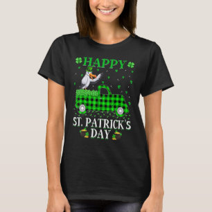 Buffalo Kariert Green Truck Albatross Bird St Patr T-Shirt