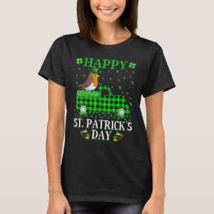 Buffalo Kariert Green Truck American Robin St Patr T-Shirt