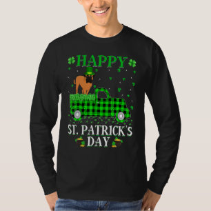 Buffalo Kariert Green Truck Bullmastiff Dog St Pat T-Shirt