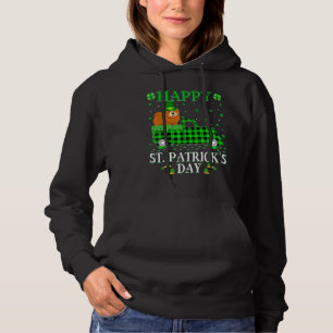Buffalo Kariert Green Truck Chow Dog St Patric Hoodie
