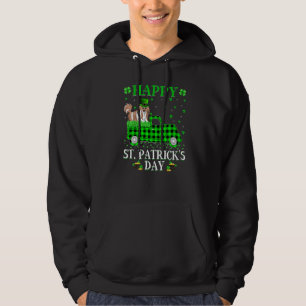 Buffalo Kariert Green Truck Shih Tzu Dog St Patric Hoodie