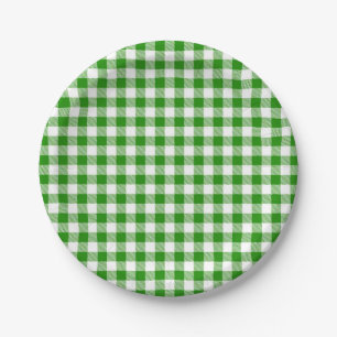 Buffalo Kariert Green White Classic Multipurpose Pappteller