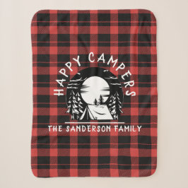 Buffalo Kariert Happy Campers Familienname Camping Sherpadecke