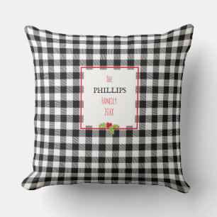 Buffalo Kariert Holly Weihnachtsfamilie Name Festi Kissen