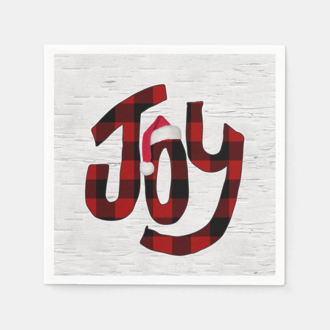 Buffalo Kariert Joy on White Birch Serviette (Vorderseite)
