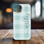 Buffalo Kariert Karo Kalligrafie KANN Farbe bearbe Case-Mate iPhone 14 Hülle<br><div class="desc">Modernes Bauerndesign mit handgeschriebenem Schriftart und Gingham-Muster. Fügen Sie Ihren Namen hinzu oder löschen Sie den Text für ein trendiges,  beliebtes Aussehen.</div>