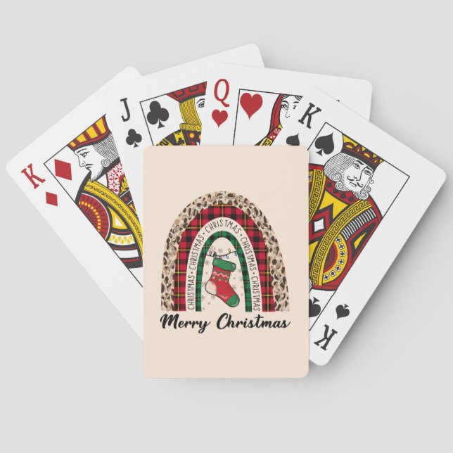 Buffalo Kariert & Leopard Printbüffel Spielkarten (Rückseite)