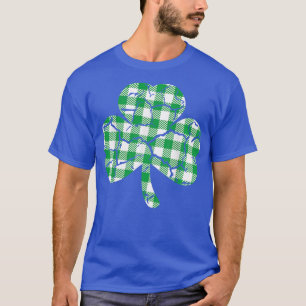 Buffalo Kariert Lucky Clover Kleeblatt St Patrick' T-Shirt