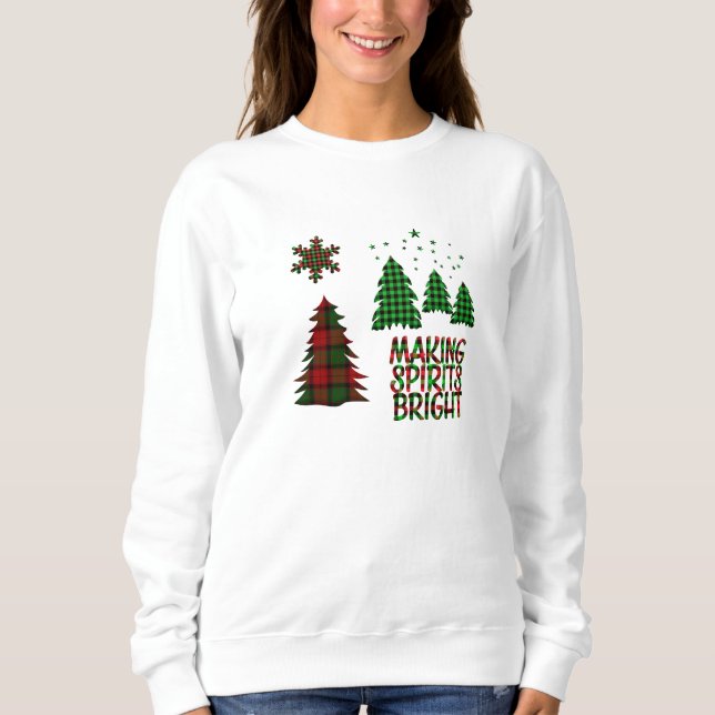 Buffalo Kariert Making Spirits Bright Sweatshirt (Vorderseite)
