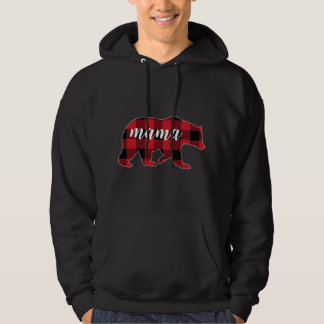 Buffalo Kariert Mama Bear Mama Gift Christmas Matc Hoodie