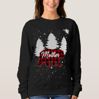 Buffalo Kariert Mother Bear Christmas Tree Pajama Sweatshirt