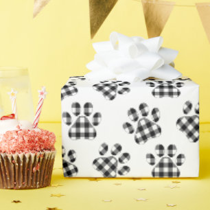 Buffalo Kariert Paw Print Geschenkpapier