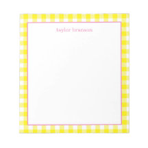 Buffalo Kariert Personalisiert Notepad