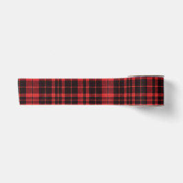 Buffalo Kariert Red and Black Satin Ribbon Satinband