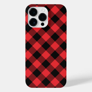 Buffalo Kariert Red Black Karo iPhone 14 Pro Max Hülle