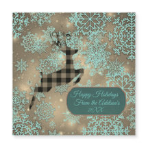 Buffalo Kariert Reindeer Snowflake Personalisiert