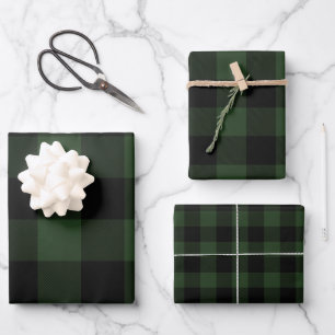 Buffalo Kariert Rob Roy Karo Grünes Kariertes Must Geschenkpapier Set