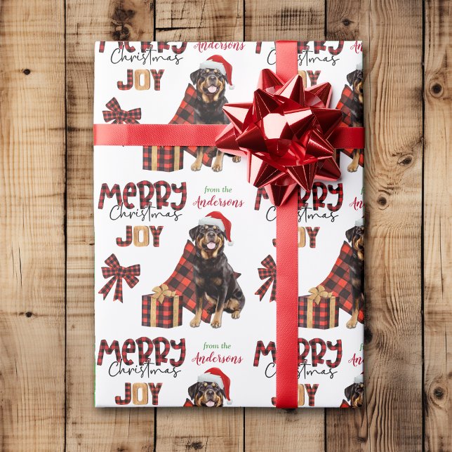 Buffalo Kariert Rottweiler Dog Weihnachten Geschenkpapier (Von Creator hochgeladen)