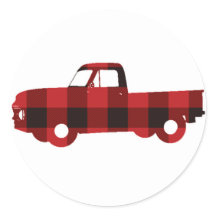 Buffalo Kariert Truck | Rundkleber