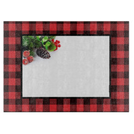 Buffalo Kariert und Pine Holiday Schneidebrett