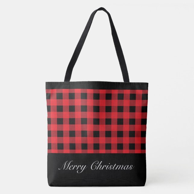 Buffalo Kariert Weihnachtsgebäck Tasche (Vorderseite)