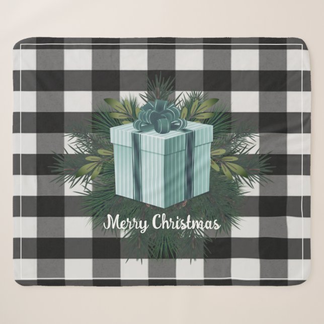 Buffalo Kariert Weihnachtsgeschenk | Aquamariner U Sherpadecke (Vorderseite (Horizontal))