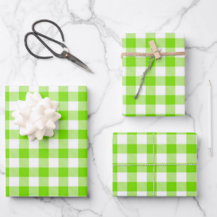 Buffalo Kariert Wrapping Paper Sheets Geschenkpapier Set