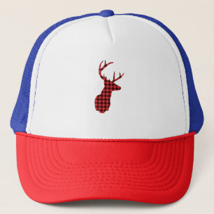 Buffalo karierte Rentiere Truckerkappe