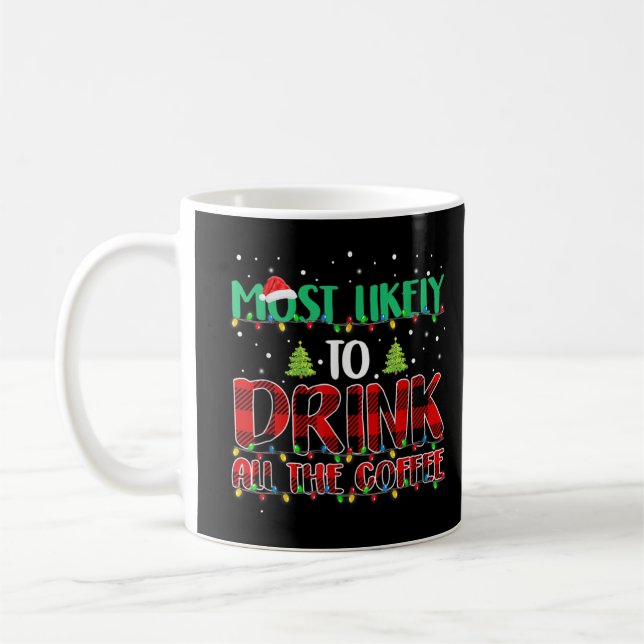 Buffalo Karierte Weihnachten am wahrscheinlichsten Kaffeetasse (Links)