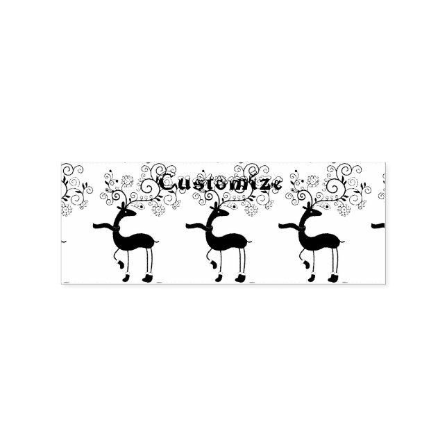 Buffalo Karierte Weihnachtsferd Thunder_Cove Gummistempel (Prägung)