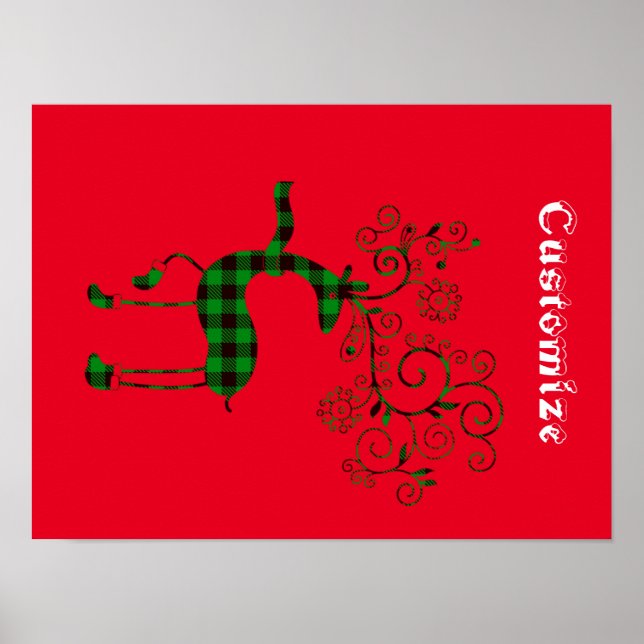 Buffalo Karierte Weihnachtsferd Thunder_Cove Poster (Vorne)