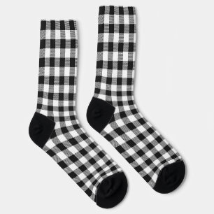 Buffalo Karierter Schwarz-weißer klassischer Urlau Socken