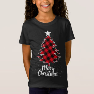 Buffalo Karierter Weihnachtsbaum T-Shirt