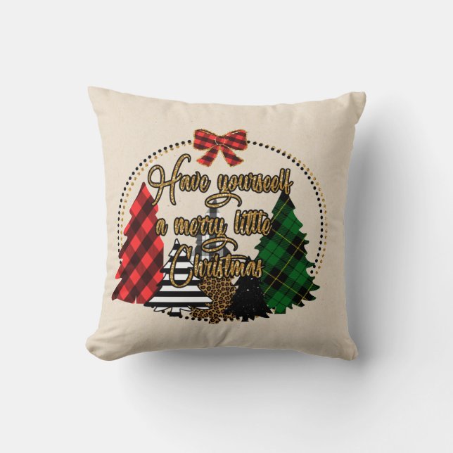 Buffalo kariertes Weihnachtskissen" Kissen (Vorderseite)