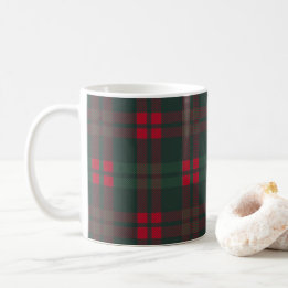 Buffalo Kariertes Weihnachtsmuster Grün Schwarz Kaffeetasse